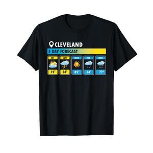 Cleveland 5 Day Forecast Funny T Shirt
